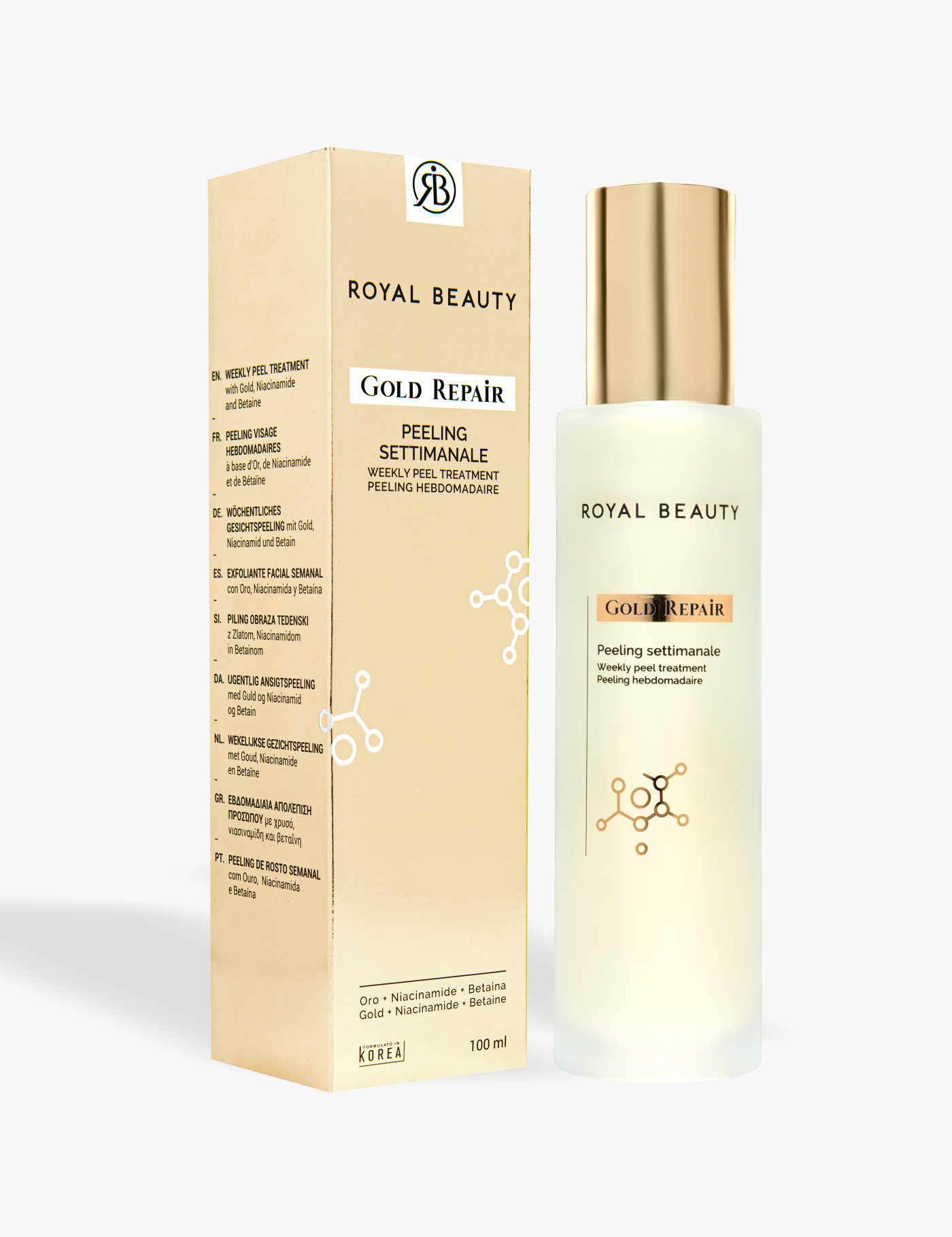 Gold Repair - Peeling settimanale - Linea Anti-Age Gold | ROYAL BEAUTY