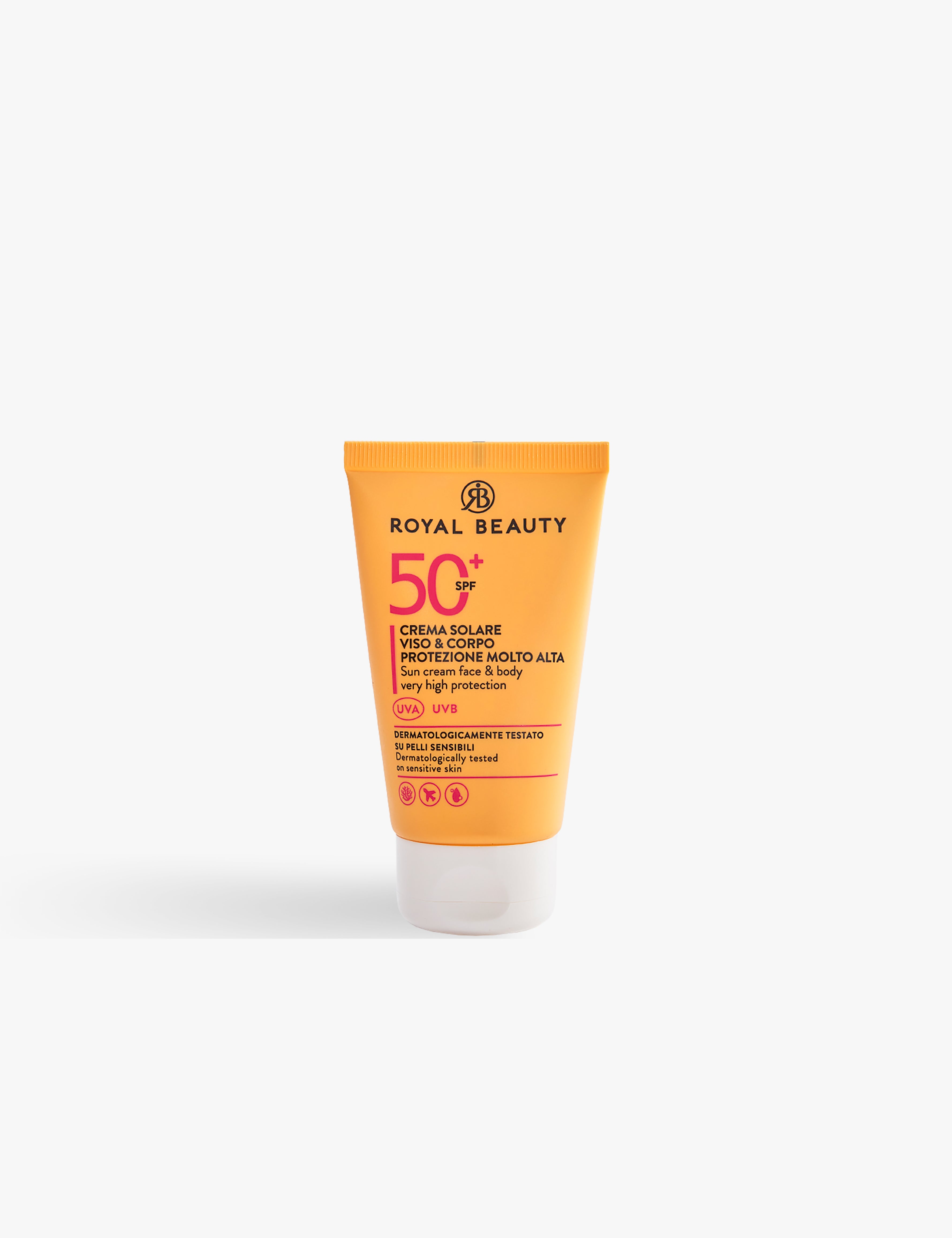 Crema Solare Viso & Corpo SPF 50+ | Travel Size - Solari e Autoabbronzanti | ROYAL BEAUTY
