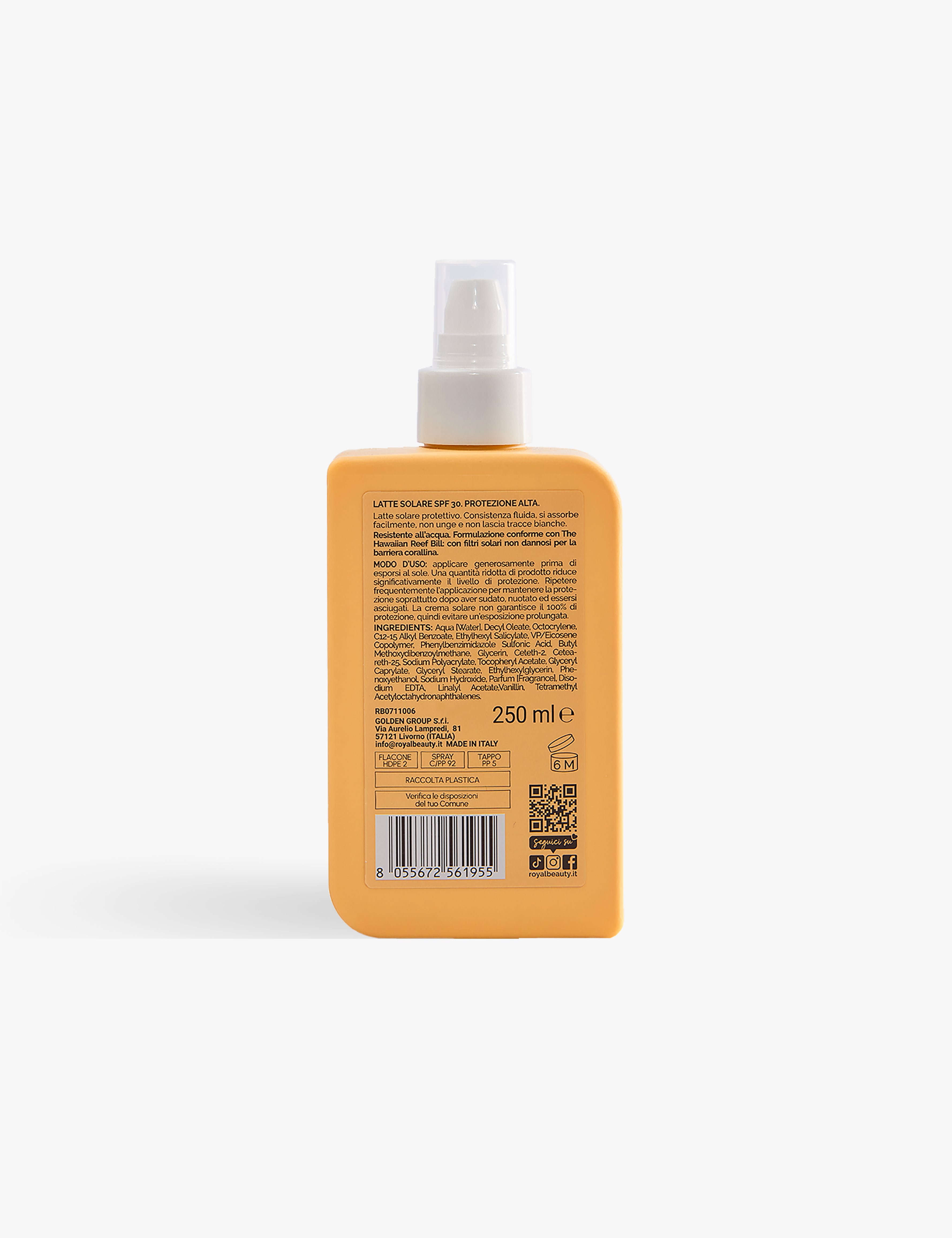 Latte Solare SPF 30 | Protezione Alta - Solari e Autoabbronzanti | ROYAL BEAUTY