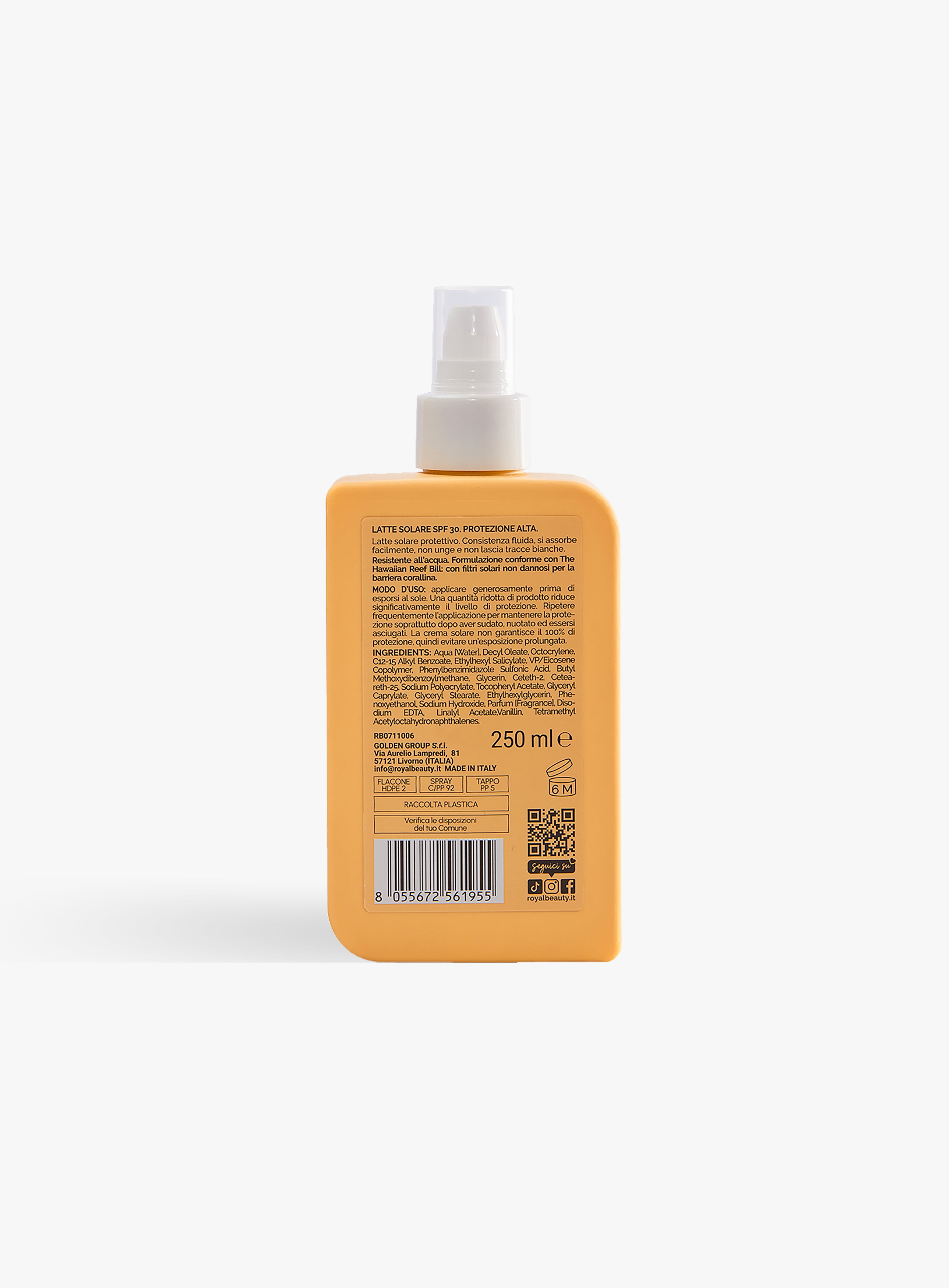 Latte Solare SPF 30 | Protezione Alta | Königliche Schönheit