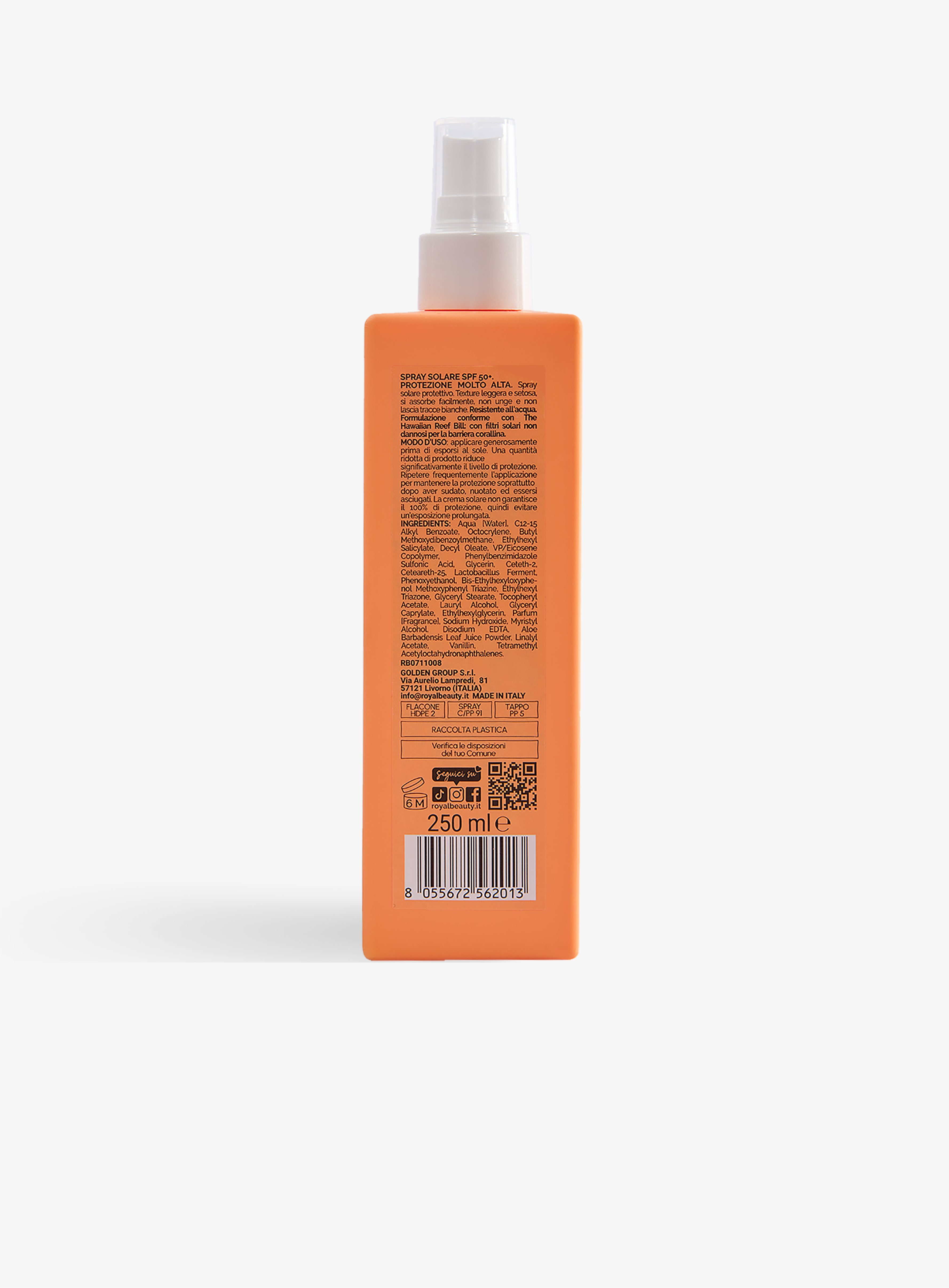 Spray Solare SPF 50+ | Protezione Molto Alta | Königliche Schönheit