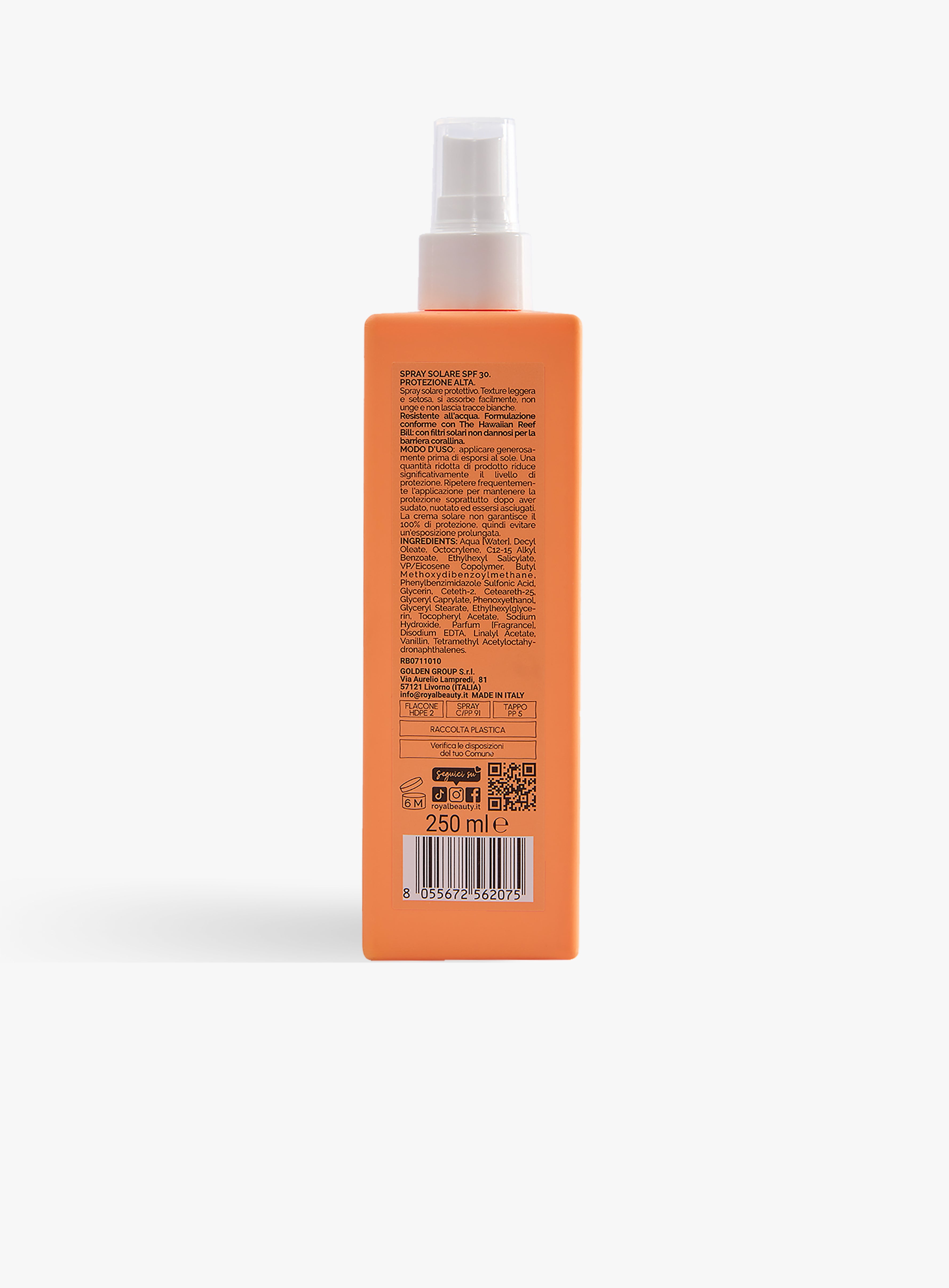Spray Solare SPF 30 | Protezione Alta | Königliche Schönheit