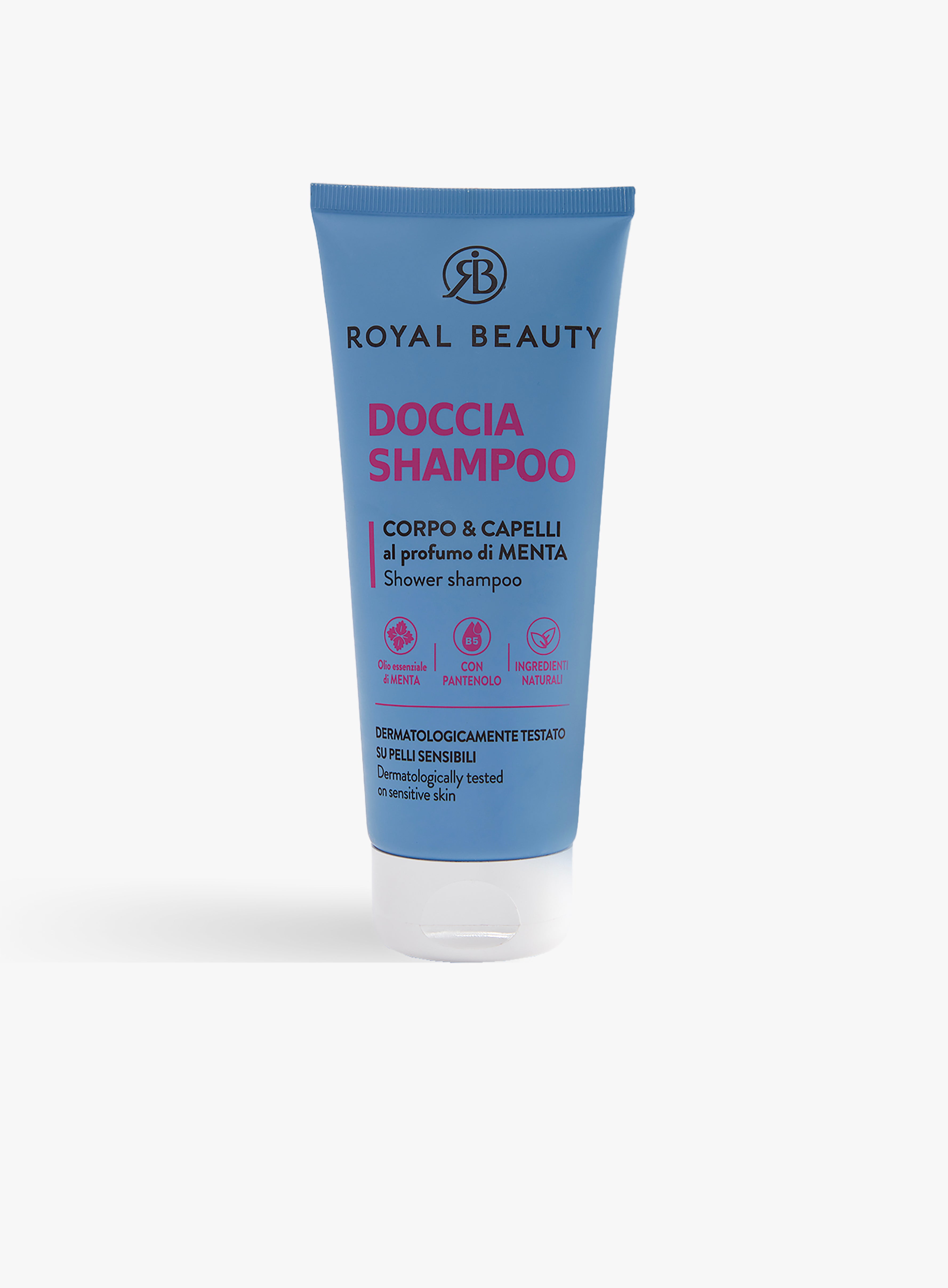 Doccia Shampoo Menta Corpo e Capelli 200 ml | Rinfrescante Doposole -  | Königliche Schönheit