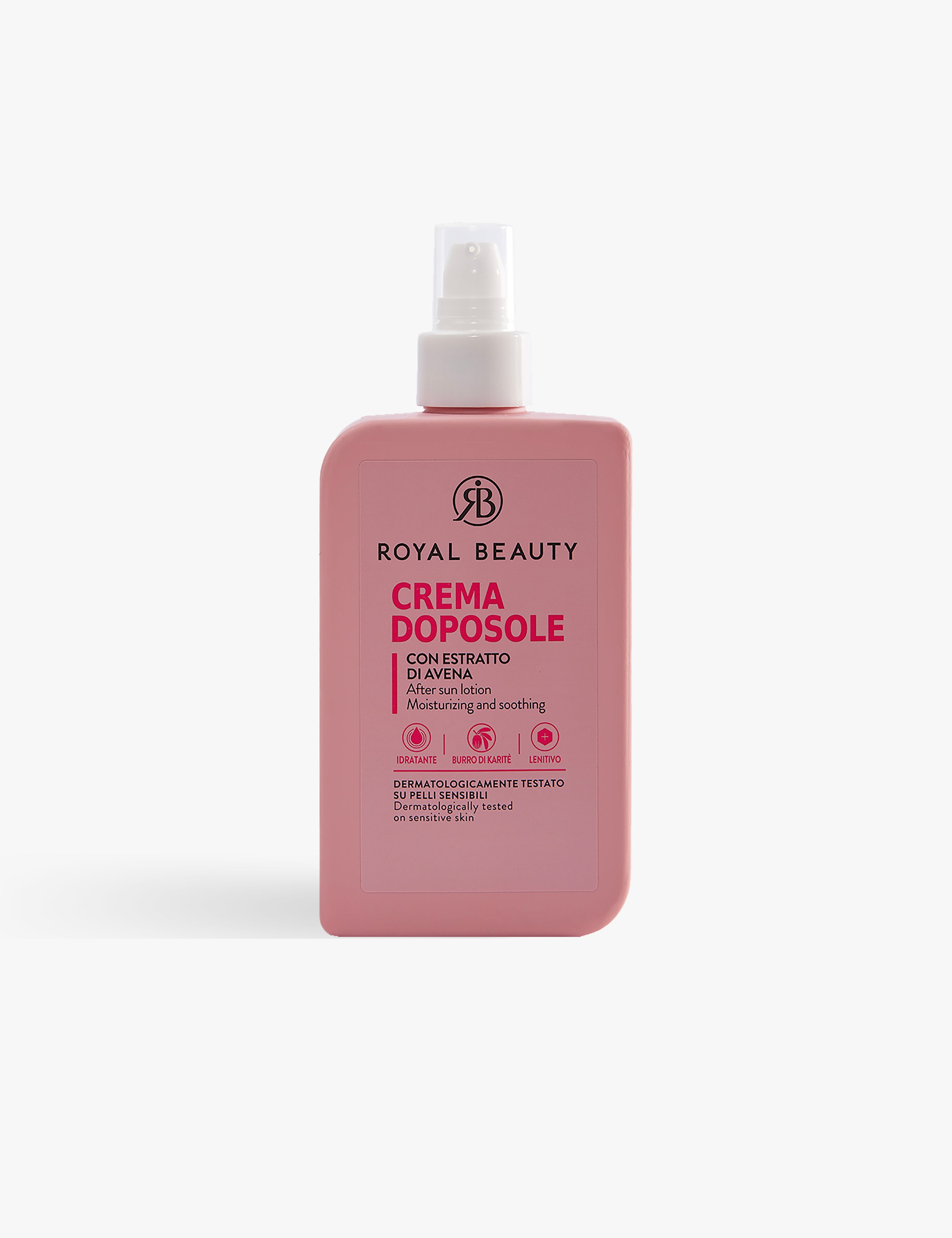 Crema Doposole Idratante Aloe e Avena 300 ml | Lenitiva - Solari e Autoabbronzanti | ROYAL BEAUTY