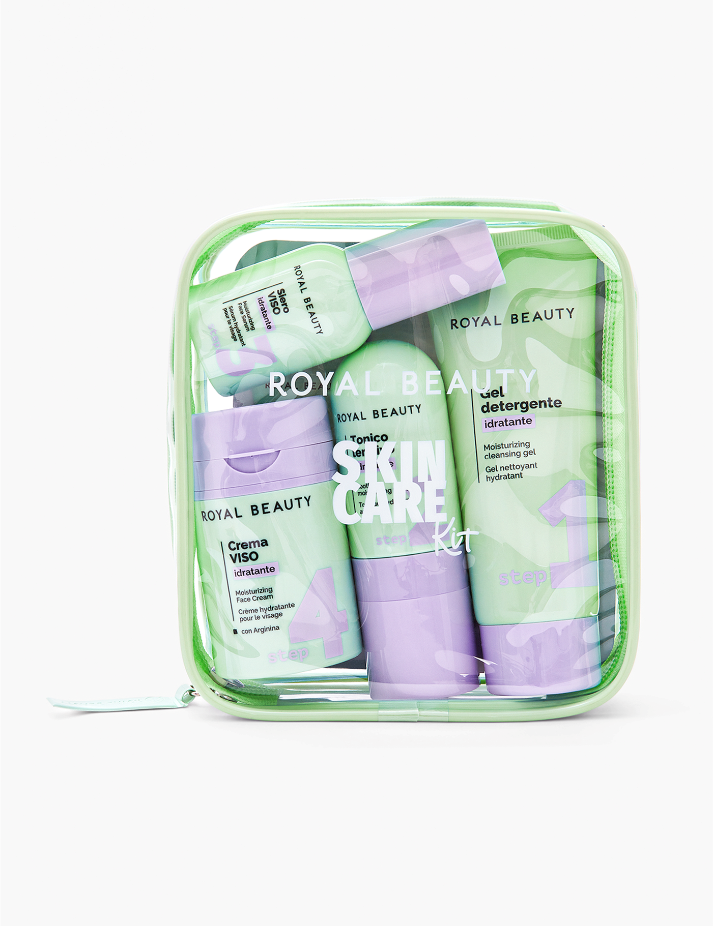 Skin Care Kit con Arginina | Travel Kit Skincare - Skincare Viso | ROYAL BEAUTY