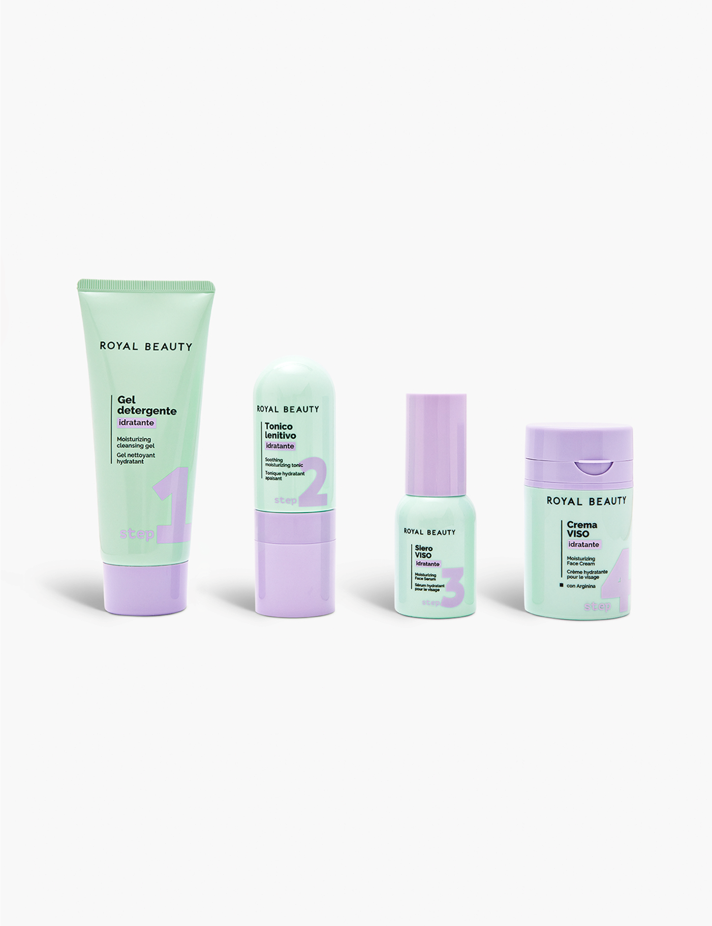 Skin Care Kit con Arginina | Travel Kit Skincare - Skincare Viso | ROYAL BEAUTY