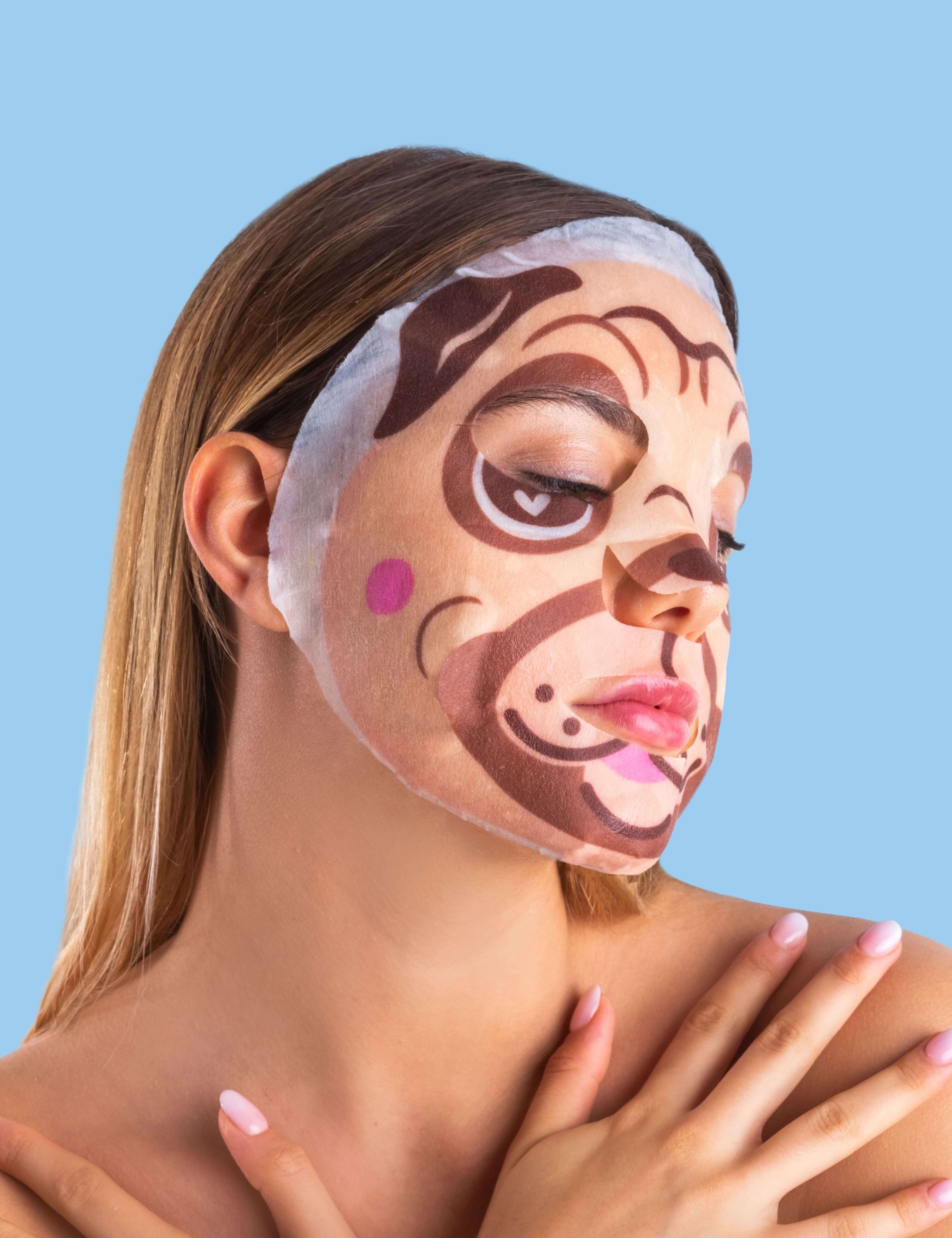Maschera Viso Purificante in Tessuto - Cane - Maschere Viso e Patch | balsami labbra e lip gloss