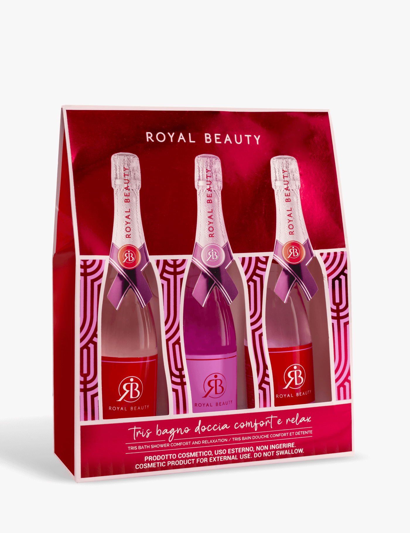 Kit mini bagnoschiuma champagne - Prodotti per la Cura del Corpo | Royal Beauty