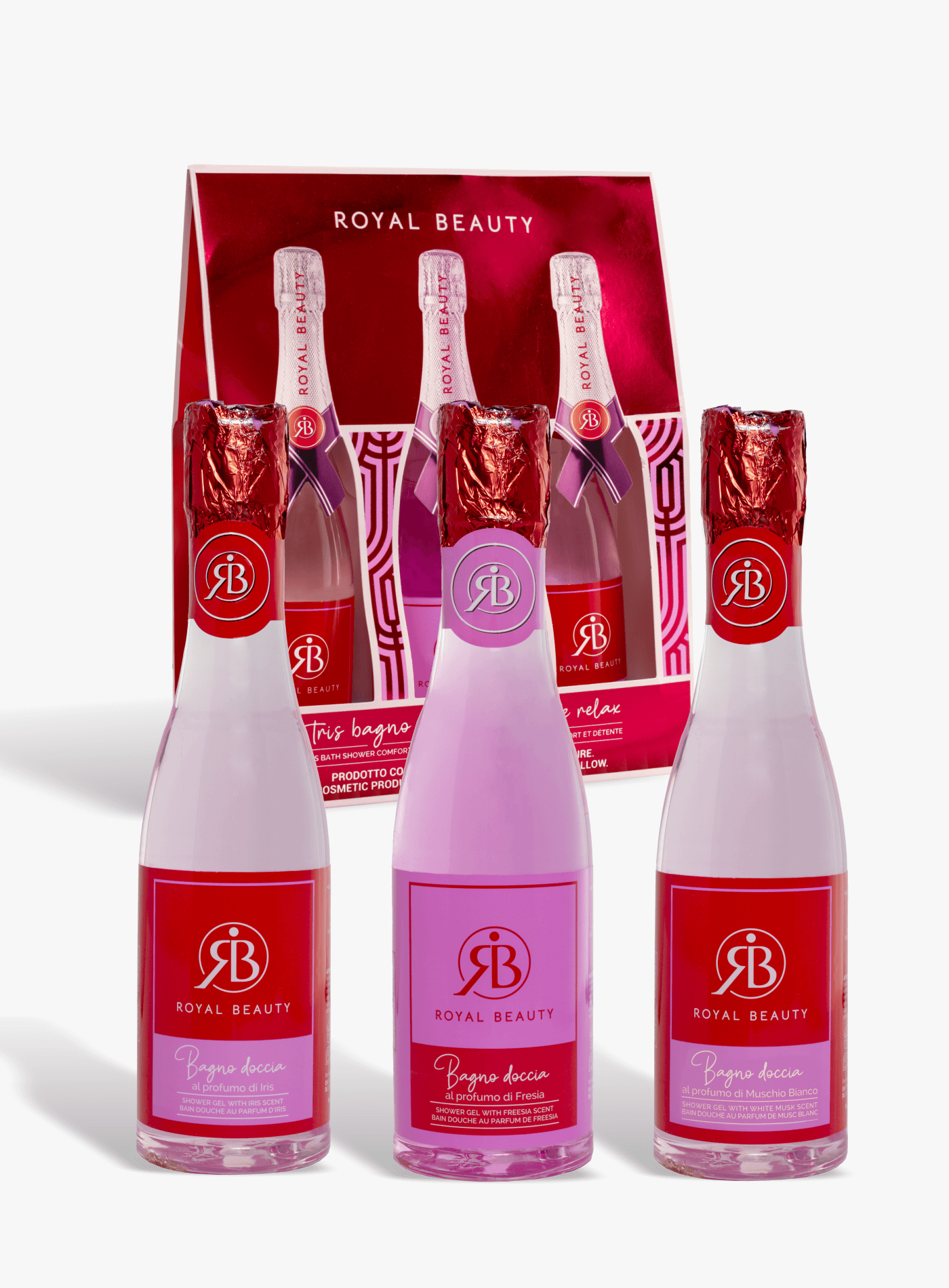 Kit mini bagnoschiuma champagne -  | Royal Beauty
