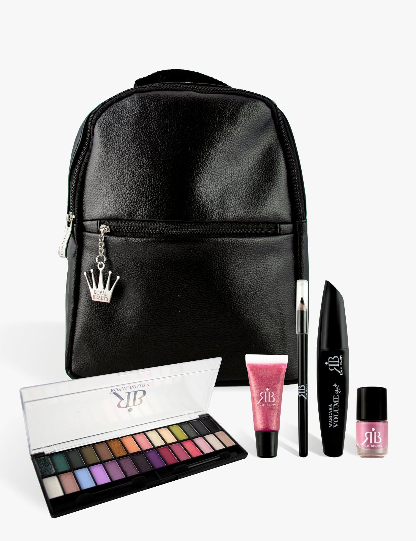 Zainetto Matilde con mascara, matita occhi, smalto, lucidalabbra e palette occhi - Trousse e Pochette | Royal Beauty