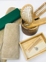 Spazzola in bambù onda con cuscino