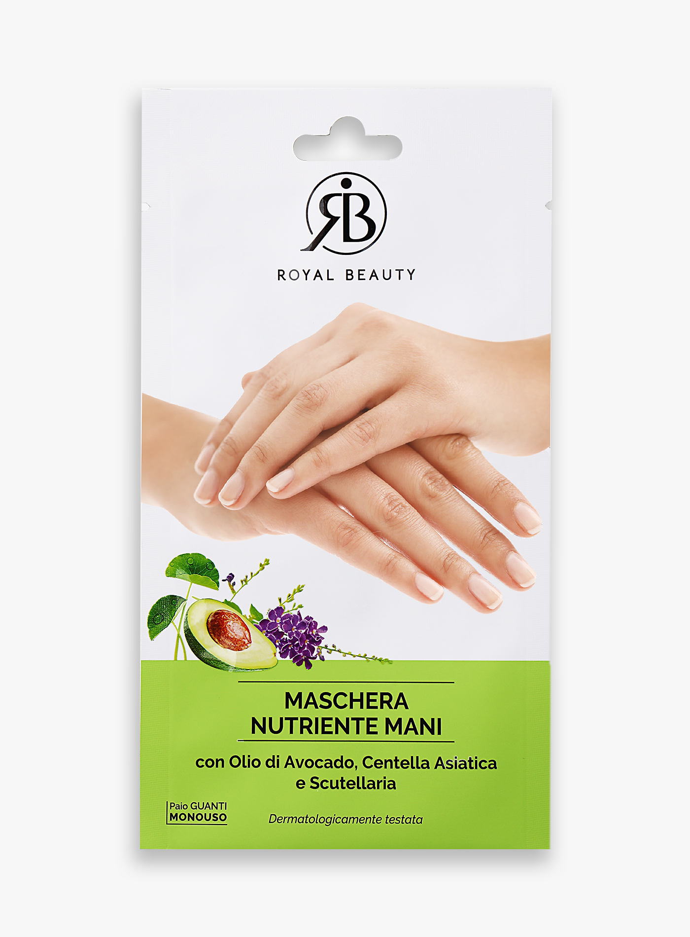 Maschera nutriente mani all' olio di avocado - Royal Beauty