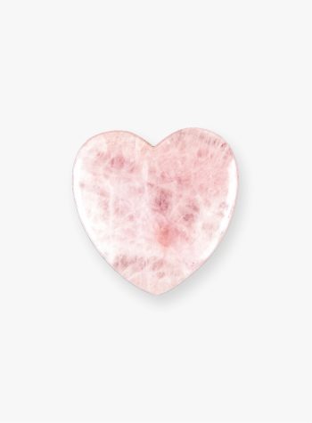 Gua Sha a cuore in quarzo rosa