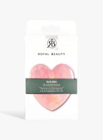 Gua Sha a cuore in quarzo rosa