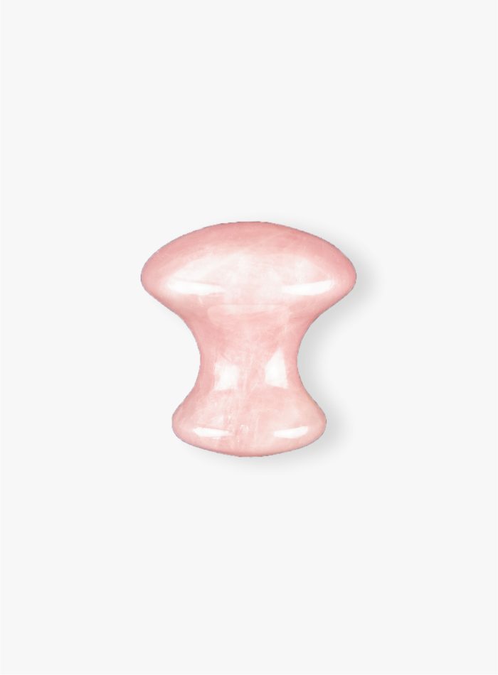 Gua Sha fungo in quarzo rosa