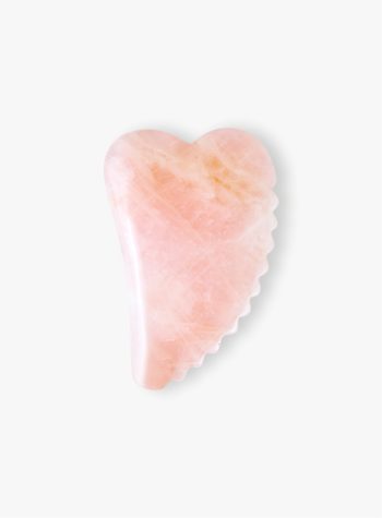 Gua Sha quarzo rosa seghettato