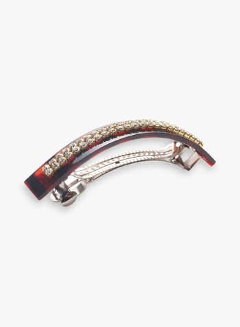 Fermaglio capelli classico strass brown