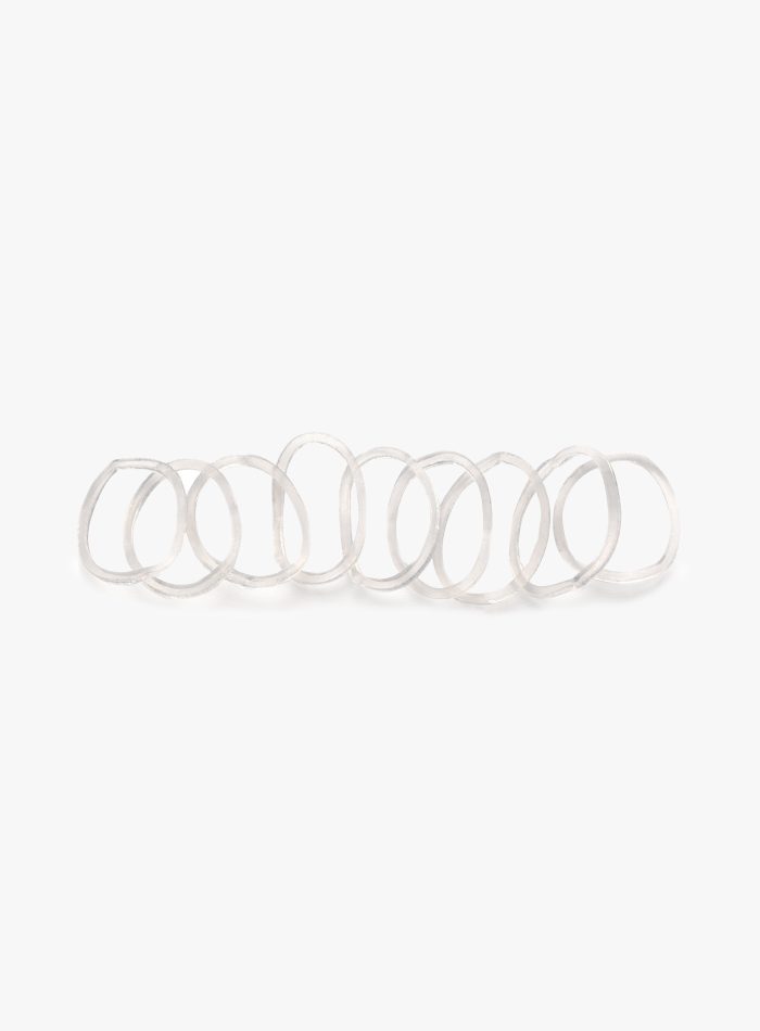 Elastici per treccine trasparenti 50 pezzi