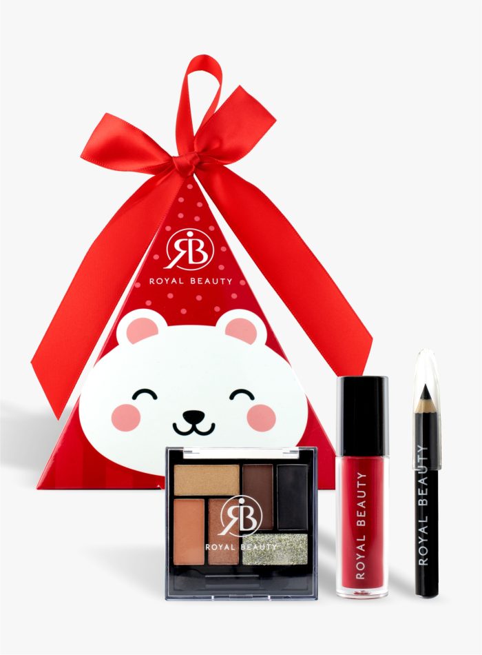 Piramide Natale make up - rosso